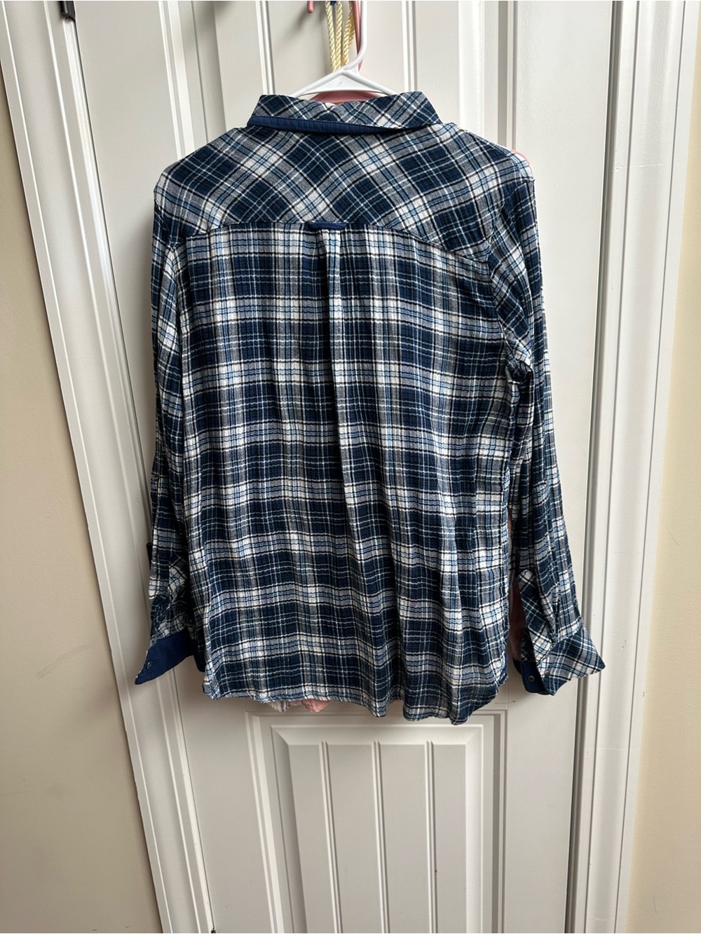 Kut from the Kloth Pink Plaid Button-Up Shirt an Blue Plaid 2 for the price of 1 - Picture 7 of 7